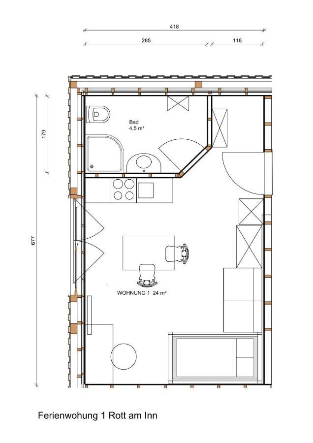 Fewo Rotter Blick Rott am Inn Ngoại thất bức ảnh